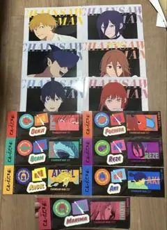 チェンソーマン　ローソン　クリアファイル6種&ステッカー７種コンプセット