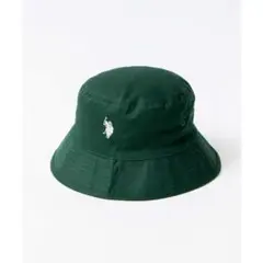 ユーエスポロアッスン バケットハットグリーン