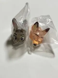 ズートピア　ガチャ　ガチャガチャ　ニック　ジュディ　ファッションリング2種セット