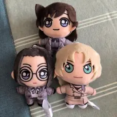 コナン　セガラッキーくじ　ぬいぐるみマスコット 上原由衣　毛利蘭　ベルモット