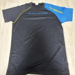 Mizuno バレーボールシャツ Lサイズ 黒/青