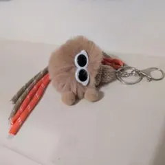 ふわふわ毛の可愛いキーホルダー