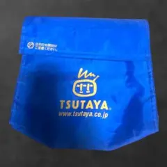 ち*】様 【当時物】TSUTAYA ツタヤ レンタルバッグ ブルー エコバッグ