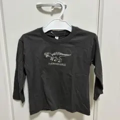 新品 西松屋 ティラノサウルス 長袖Tシャツ 95cm グレーのサムネイル