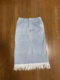 フリンジデニムスカートのサムネイル