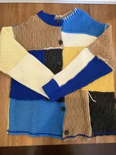 美品　ZARA✖️ADERERROR パッチワークカーディガン