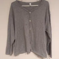 harmonie Organic Cotton 長袖 カーディガン グレーのサムネイル