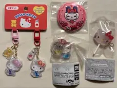 なかよしドロップチャーム ぷっくりキーホルダー ハローキティ カラフルキャンディ