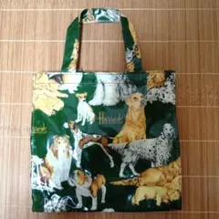 Harrods ハロッズ トートバッグ 犬柄 ドッグ