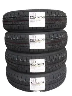ブリヂストン 155/65R14 75S 新品タイヤ 4本と新品ゴムバルブ付き