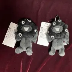 【新品】クロミャクミャク 黒ミャクミャク ぬいぐるみ カラビナ付 2個 関西万博