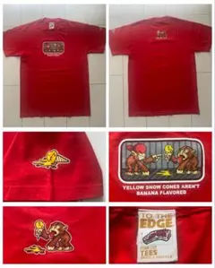 90s vintage TO THE EDGE skate red tシャツ M