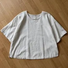 ヤンマ産業】YAMMA 会津木綿UVネックシャツ 白 - メルカリ