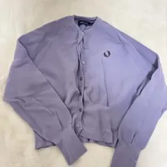 FRED PERRY ラベンダーカーディガン UK10