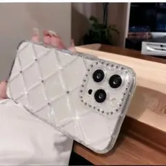 iPhone11 ケース シルバーストーン付き スマホカバー アイフォンケース