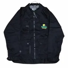 フランス パノプリー ユーロワークジャケット フルジップ 企業ロゴ刺繍c96