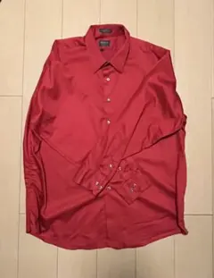 ARROW 長袖シャツ レッド CLASSIC FIT