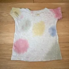 デニムダンガリー 落書きTシャツ　90cm