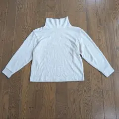 UNIQLO ライトベージュ タートルネックセーター S