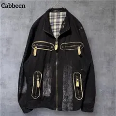 Cabbeen Black Cotton Twill Jacket