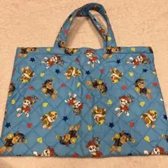 新品未使用　パウパトロール　キルト　レッスンバッグ　入学　入園