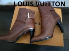 【超美品】LOUIS VUITTON 本革レザーショートブーツ　ブーティー