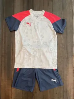 PUMA サッカーシャツ 160サイズ ホワイト/グレー/ピンク