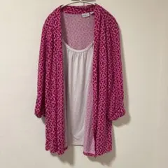 Kim Rogers ピンク柄チュニック XL