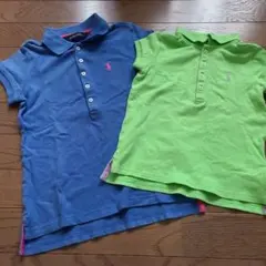 ラルフローレン ポロシャツ 110cm＋130cm２枚セット おそろいコーデ