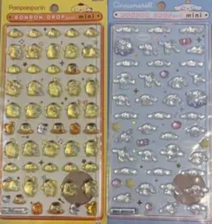ポムポムプリン　シナモロール サンリオボンボンドロップシールミニ