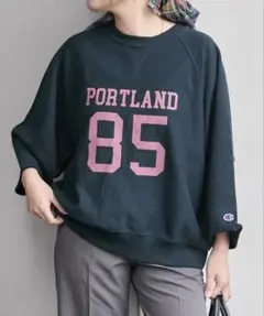 レア SEANJOHN オーバーサイズ 半袖ジャージ 刺繍アーチロゴ XXL 黒