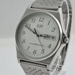 SEIKO ALBA アルバ メンズ腕時計 デイデイト　クォーツ 稼働品