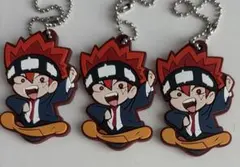 マッシュル　ドット　ラバーストラップ　3個セット