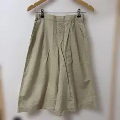 UNIQLO リネンブレンドスカートパンツ160