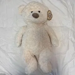 コストコ/クマ/白/White/FLUFFY BEAR 25IN くまぬいぐるみ