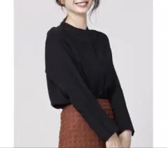 ナノユニバース バンドカラー　ブラウス　シャツ