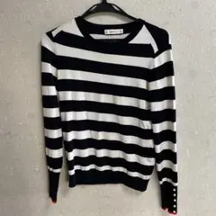 ZARA ボーダー　パール　M