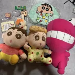クレヨンしんちゃん 特大　ワニ山　ぬいぐるみ　カバン　財布　ひまわり　10点