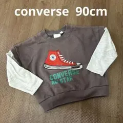 converse 90cm 重ね着風長袖カットソー
