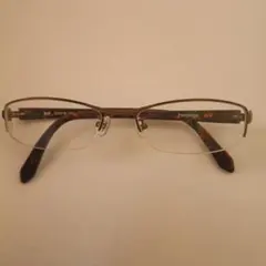 Zoffブラウンプラスチックフレームメガネ（度付）美品