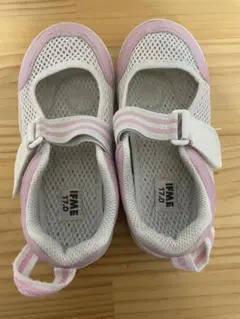 IFME メッシュシューズ ホワイト/ピンク　17.0