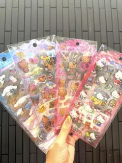 ラス1 正規品　サンリオ　ドロップジェリーシール　4枚セット