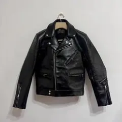 サイクロンブリティッシュスタイル　レザージャケット　ライダース　茶芯馬革　XL