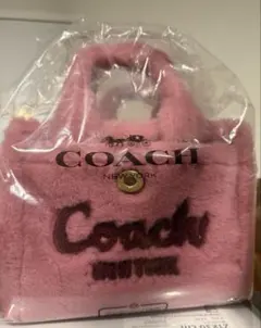 新品coach カーゴトート 20 シアリング ショルダーバッグ　2way 完売