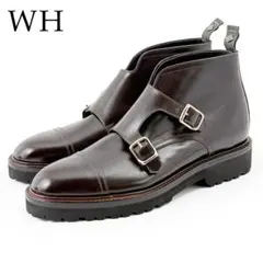 【極美品】 WH ダブルエイチ ブーツ ダブルモンク 24.5㎝ 6.5 こげ茶のサムネイル