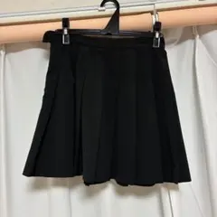 【美品】ブラック プリーツミニスカート