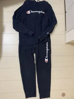 Champion ネイビー　パーカー　ズボン　セットアップ　Mサイズ