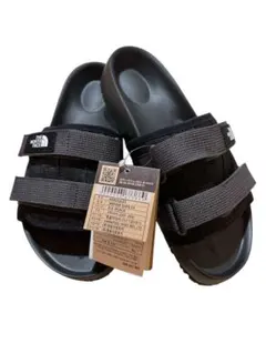 【新品】24cm ブラック ノースフェイスWOVEN SLIDE 海外限定商品
