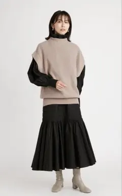 snidel ニットベスト　ワンピース