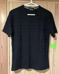 美品 NICOLE CLUB FOR MEN ブラック 半袖 柄 46